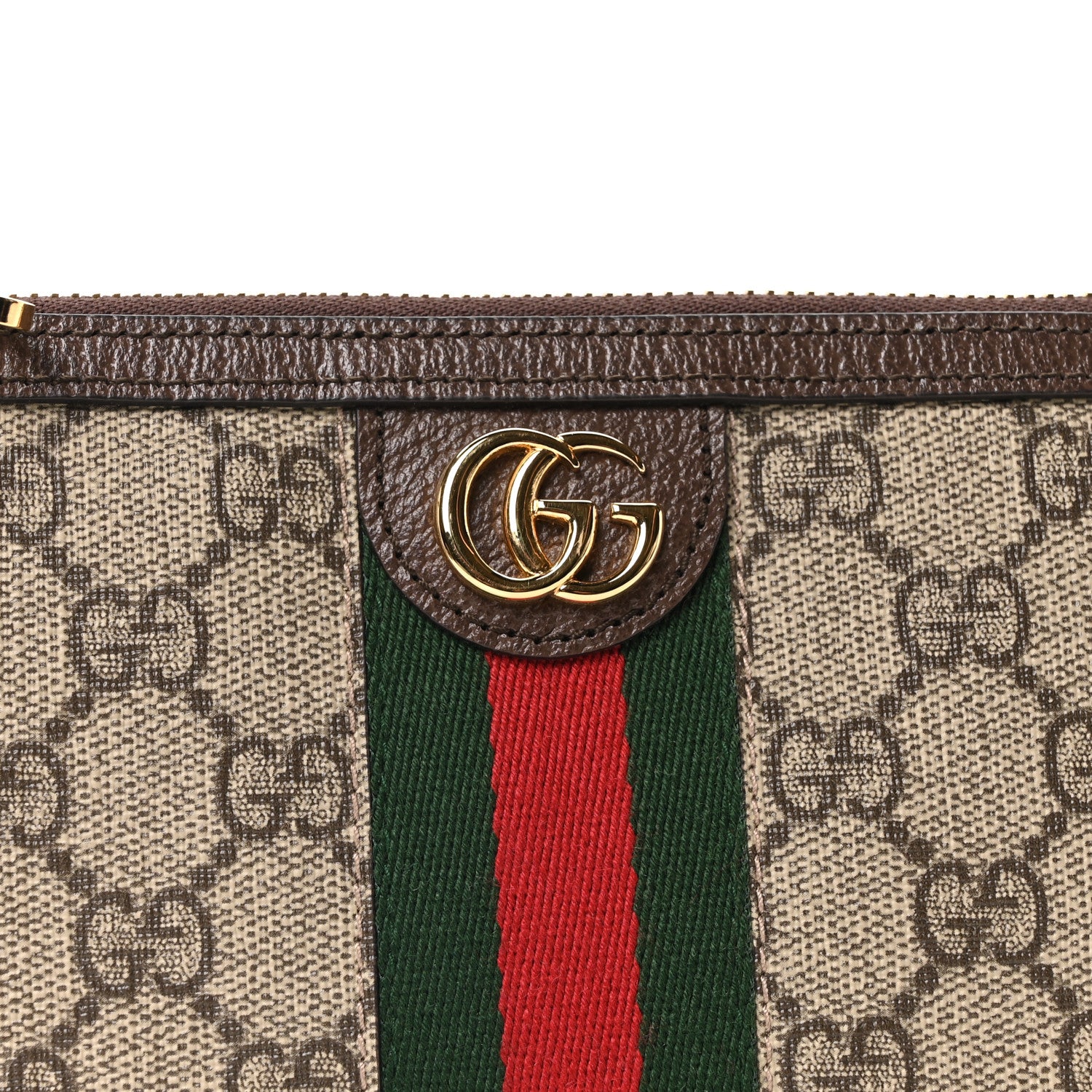 Gucci GG Supreme Monogram Web Ophidia Utility Belt Bag 85 34 Beige Ebony New Acero 8 of 10