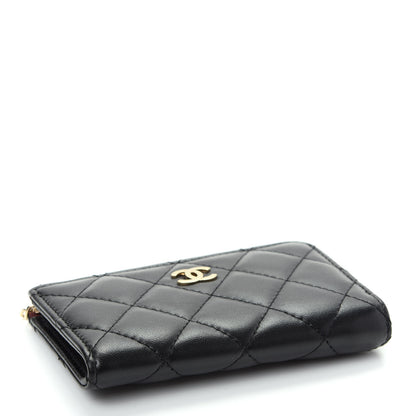 Chanel Lambskin Quilted Key Holder Case Black 4 of 8