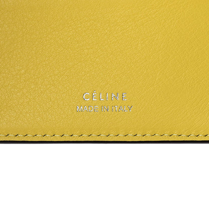 Celine Drummed Calfskin Small Multifunction Folded Wallet Black 6 of 7