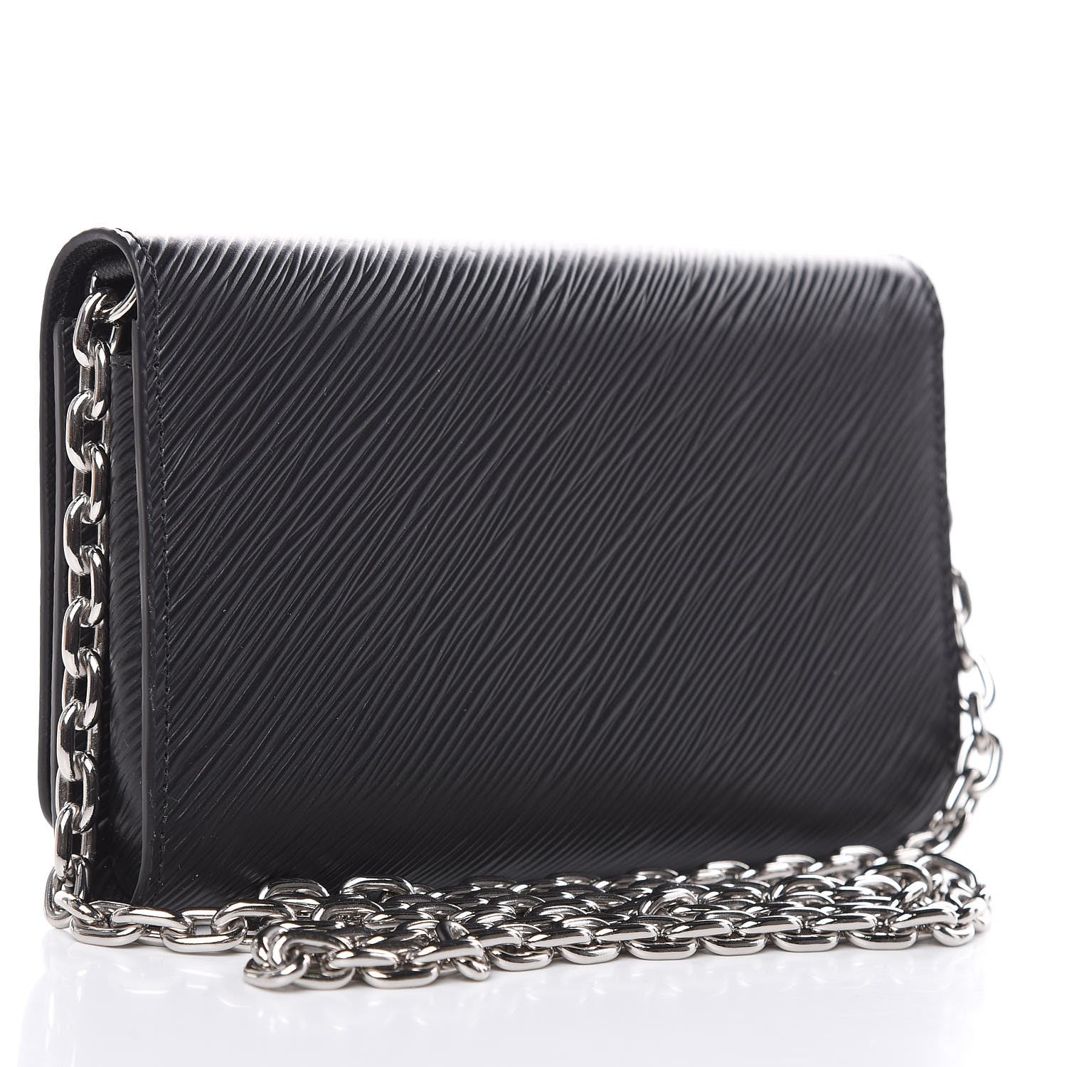 Louis Vuitton Epi Twist Chain Wallet Black 3 of 7