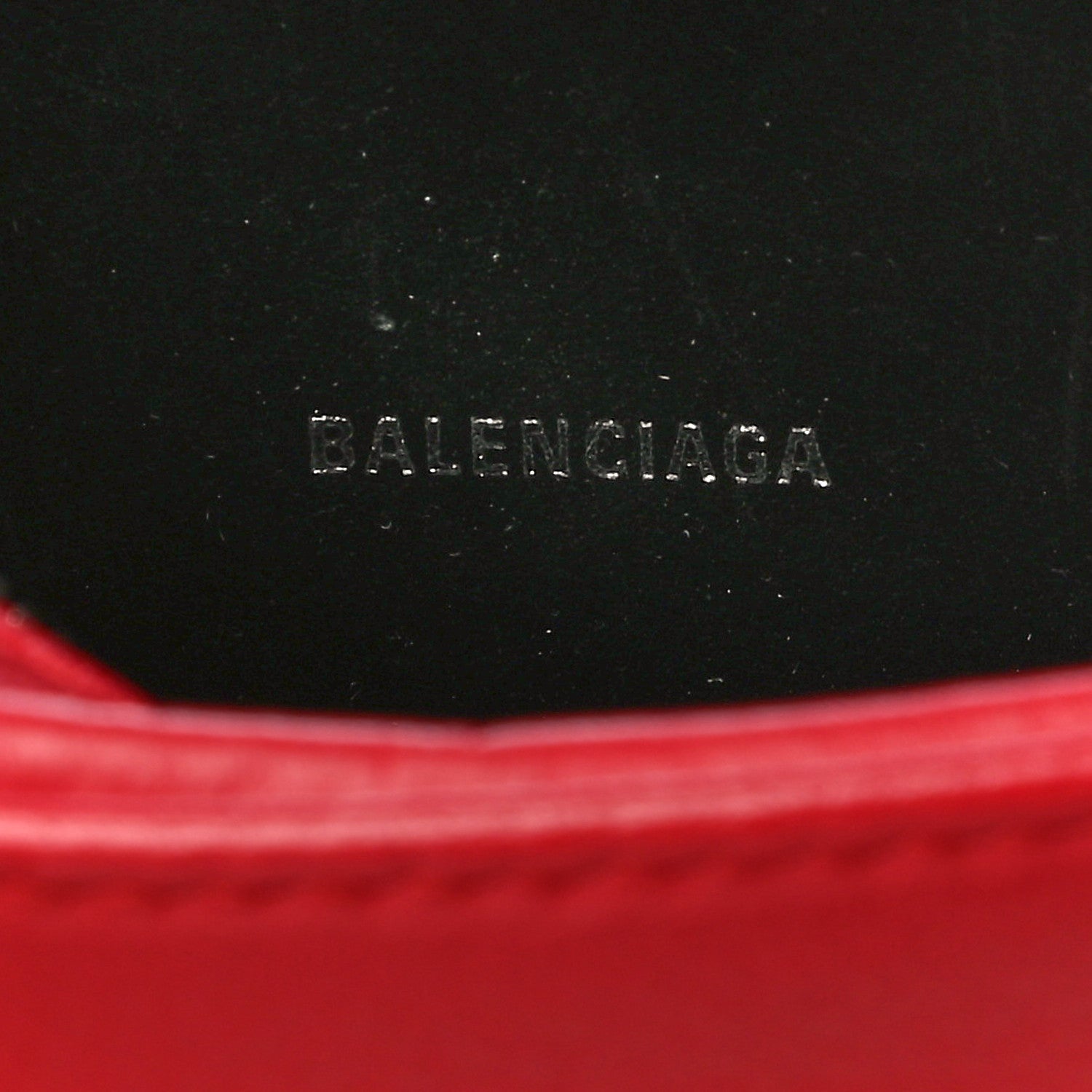 Balenciaga Calfskin Logo XS Everyday Camera Bag Rouge Lantern Black 6 of 10