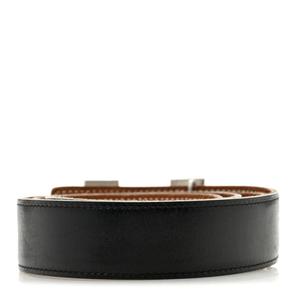 Hermes Box Togo 32mm H Belt 95 38 Black Gold 2 of 7