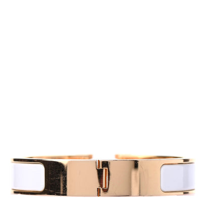 Hermes Enamel Narrow Clic Clac H Bracelet PM White 2 of 3