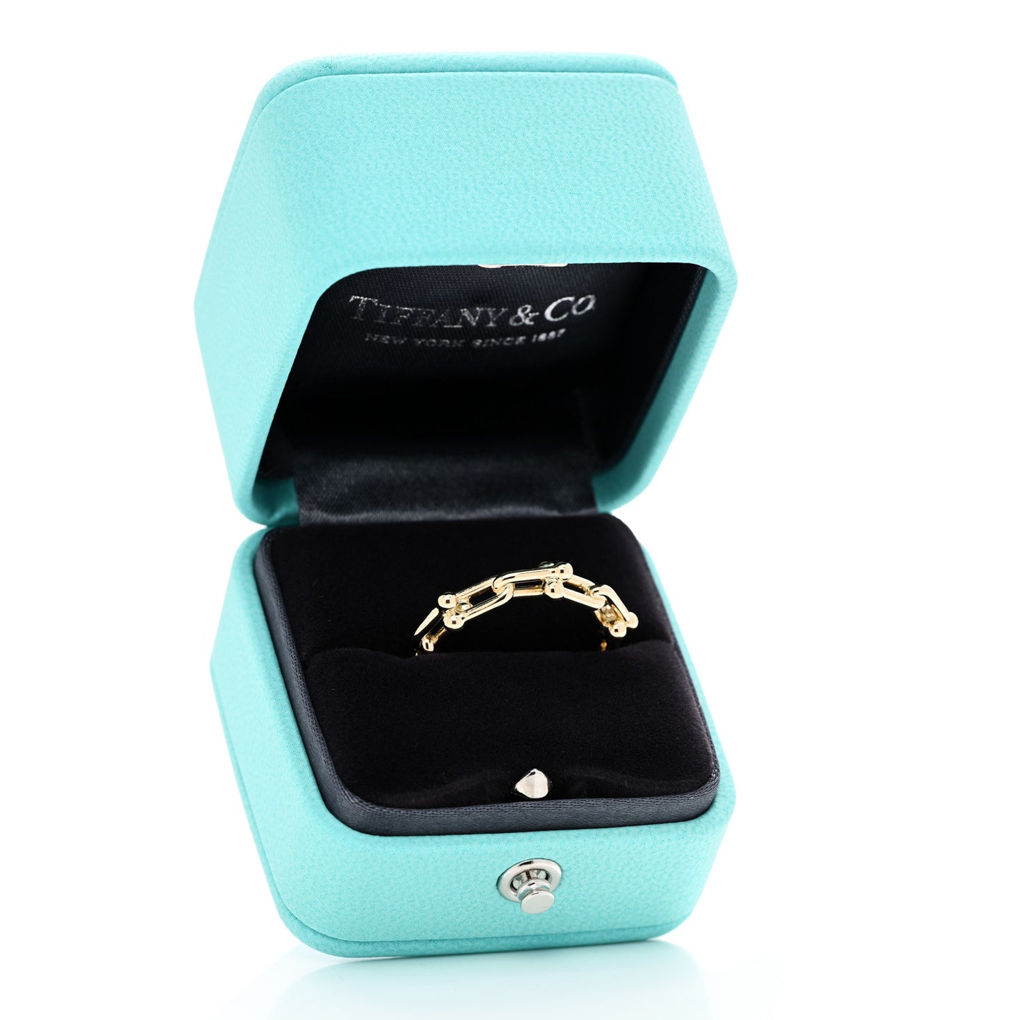 18K Yellow Gold Hardwear Micro Link Ring 54 6.75