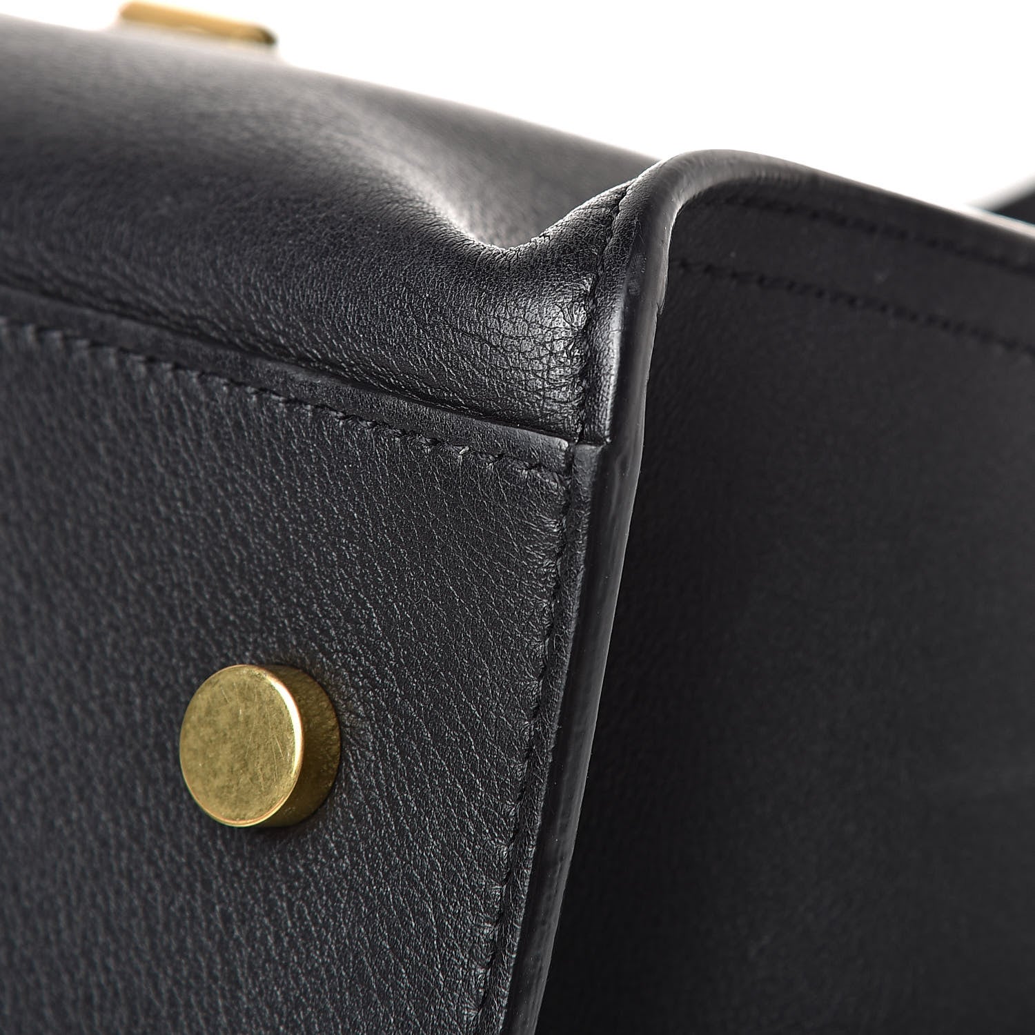 Saint Laurent Calfskin Small Monogram Cabas Black 22 of 24