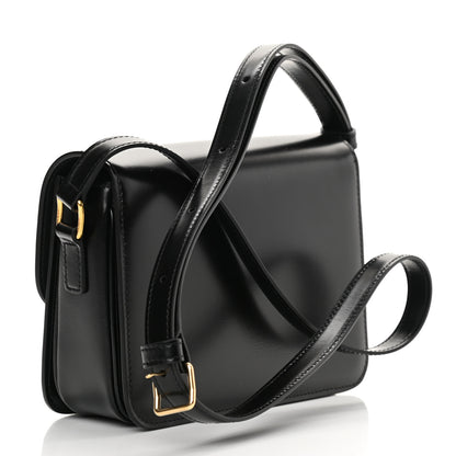 Celine Shiny Calfskin Teen Triomphe Black 2 of 10