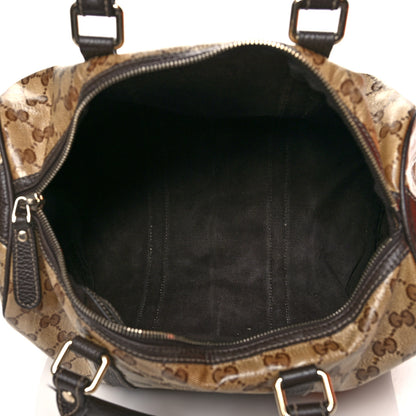 Gucci Crystal Monogram Medium Joy Boston Dark Brown 4 of 13