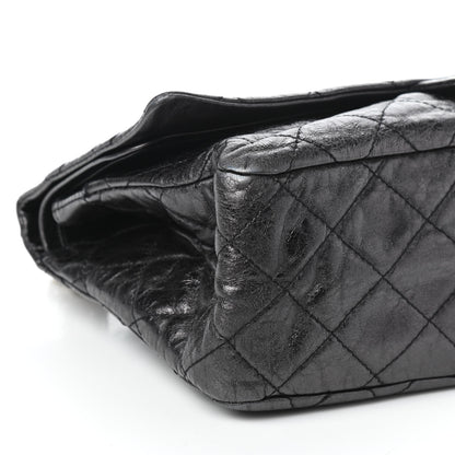 Chanel Metallic Aged Calfskin Quilted 2.55 Reissue 227 Flap Black 9 of 10