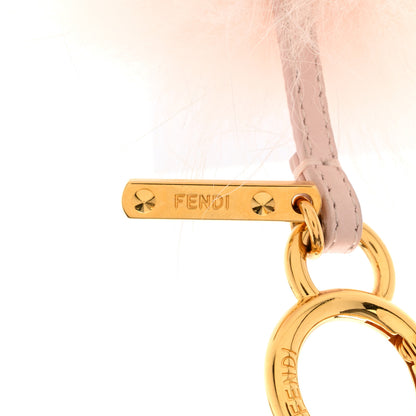 Fendi Fox Rabbit Fur Nappa Metal Small Monster Bag Bug Cube Charm Cheesecake 4 of 5