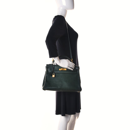 Hermes Gulliver Kelly Retourne 32 Vert Fonce 2 of 9