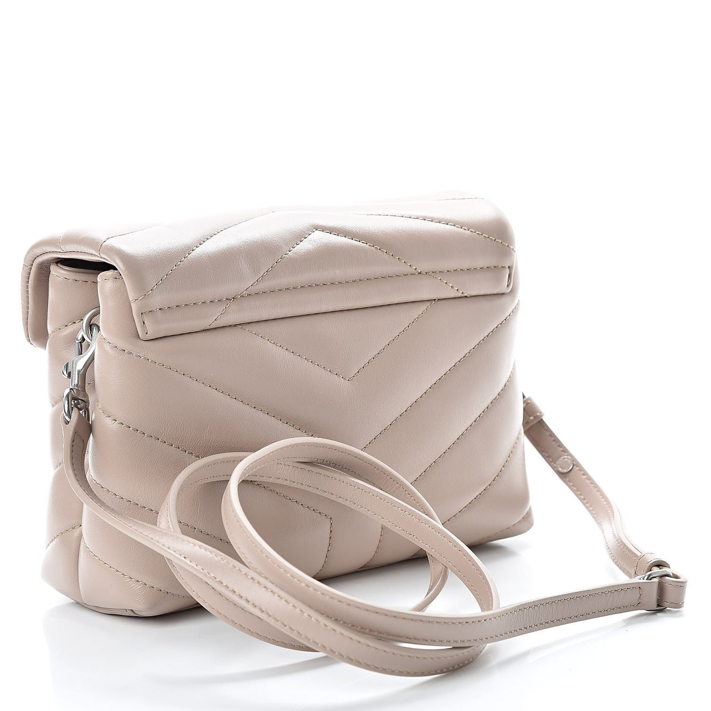 Calfskin Y Quilted Monogram Toy Loulou Satchel Light Natural