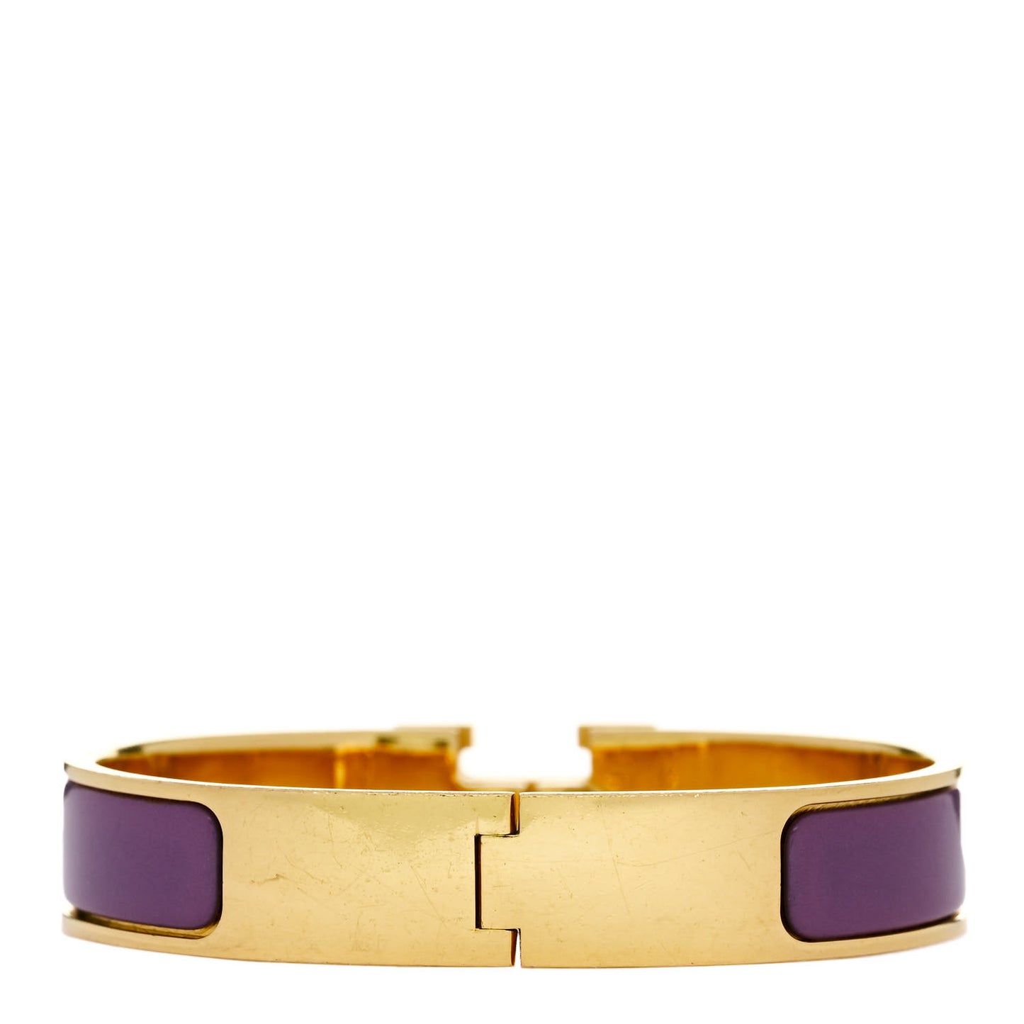 Enamel Narrow Clic Clac H Bracelet PM Lilas