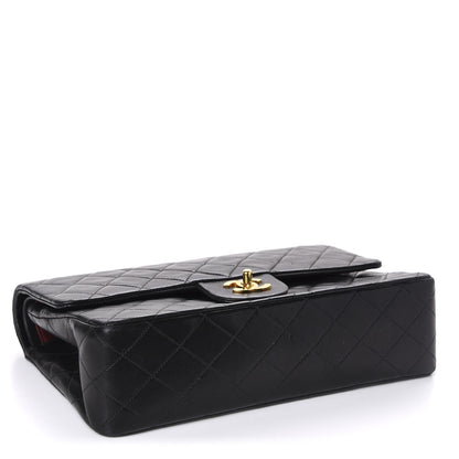Chanel Lambskin Quilted Medium Double Flap Black 4 of 10