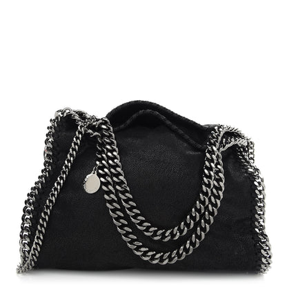 Stella McCartney Shaggy Deer Mini Falabella Fold Over Tote Black 1 of 8