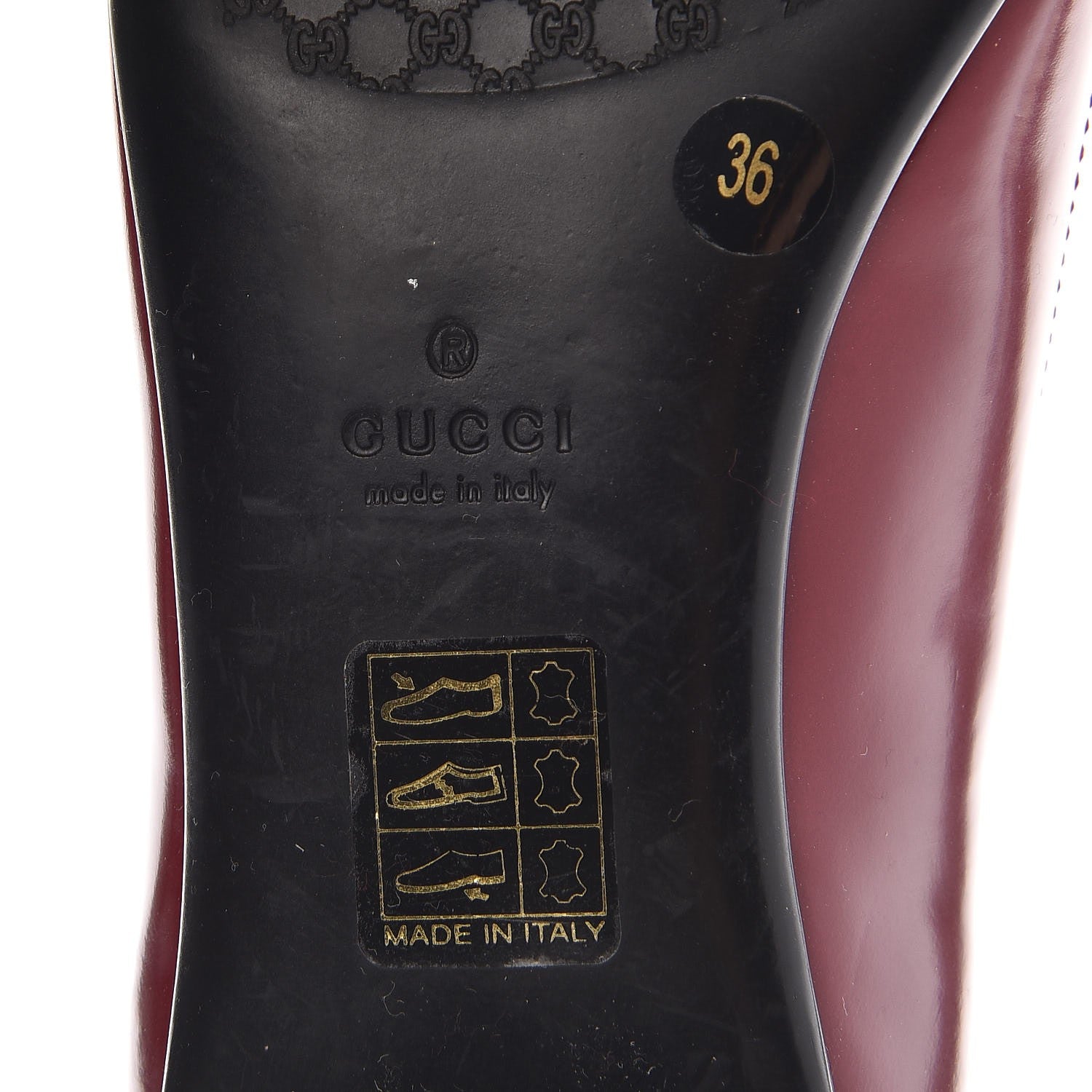 Gucci Calfskin Web Ballerina Flats 36 Red 8 of 20