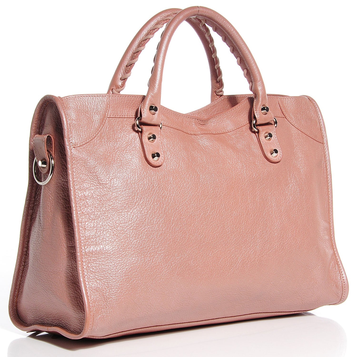 Balenciaga Pearlescent Goatskin Classic Palladium Hardware City Rose Rose Light 18 of 18