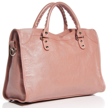 Balenciaga Pearlescent Goatskin Classic Palladium Hardware City Rose Rose Light 18 of 18