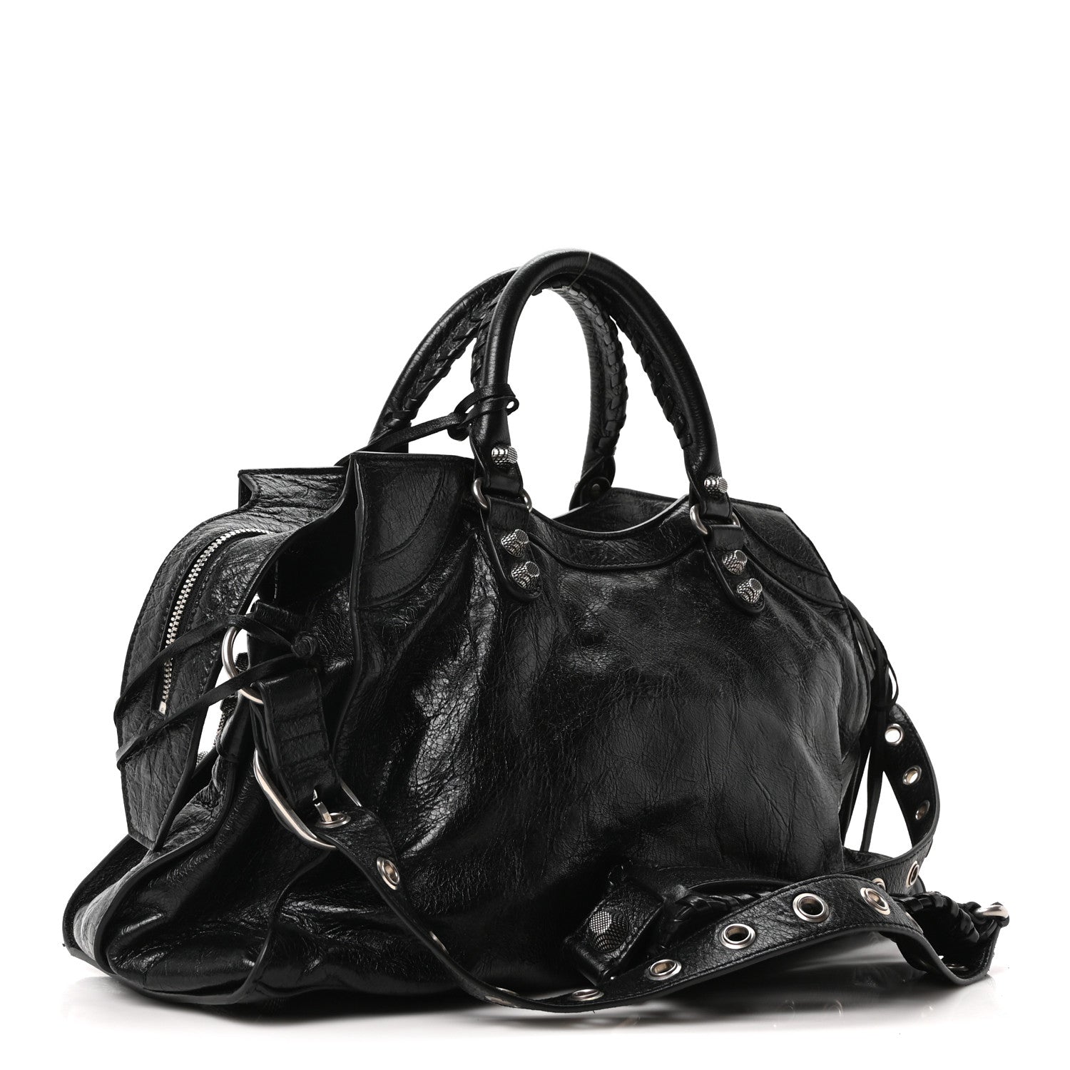 Balenciaga Agneau Arena Neo Cagole City Handbag Black 4 of 11