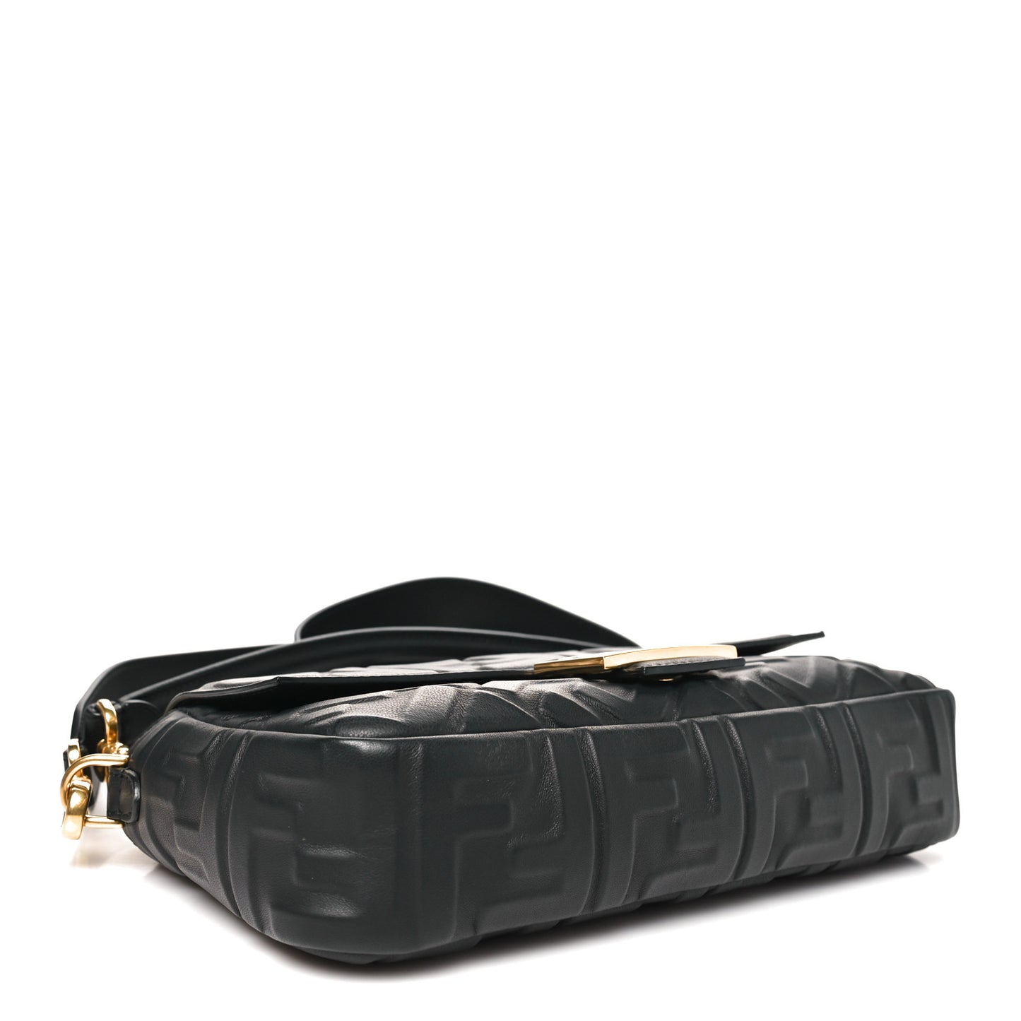 Nappa FF 1974 Embossed Baguette Black
