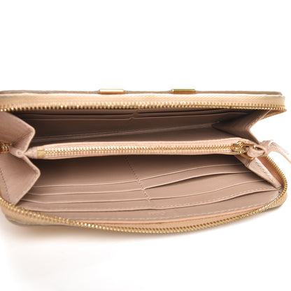 Chloe Grained Calfskin Marcie Long Zip Around Wallet Beige 5 of 11