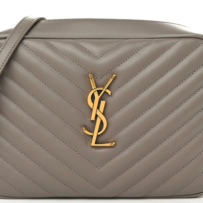 Saint Laurent Calfskin Matelasse Monogram Lou Camera Bag Greyish Brown 8 of 12