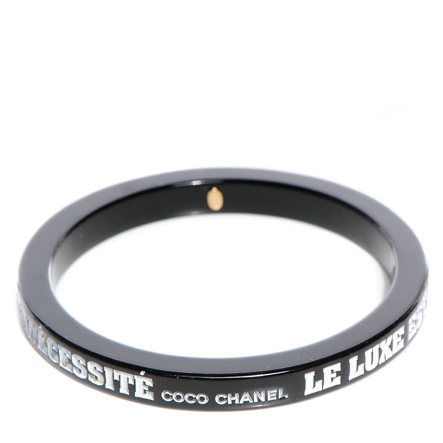 Chanel Resin Coco Bangle Black 1 of 6