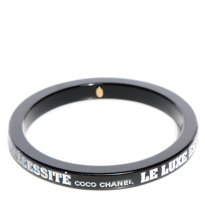 Chanel Resin Coco Bangle Black 1 of 6