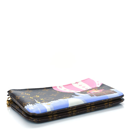 Louis Vuitton Monogram 2019 Christmas Animation Double Zip Pochette 4 of 9