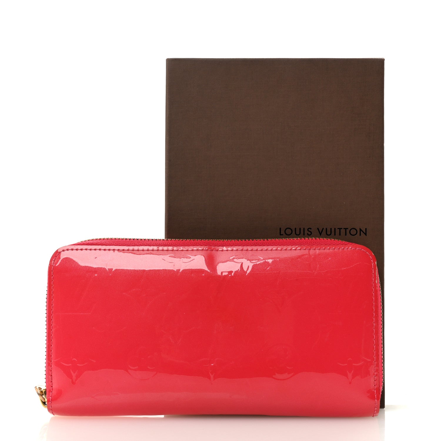 Louis Vuitton Vernis Zippy Wallet Rose Litchi 13 of 13