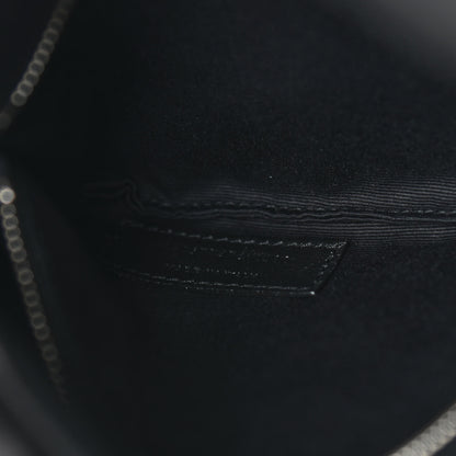 Saint Laurent Lambskin Quilted Small Loulou Puffer Monogram Chain Satchel Black 7 of 9