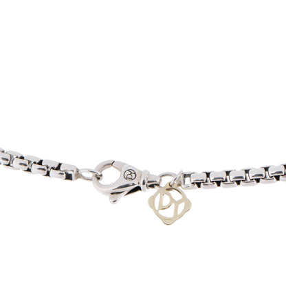 David Yurman Sterling Silver 14K Yellow Gold 3.6mm Box Chain Necklace 18" 3 of 4