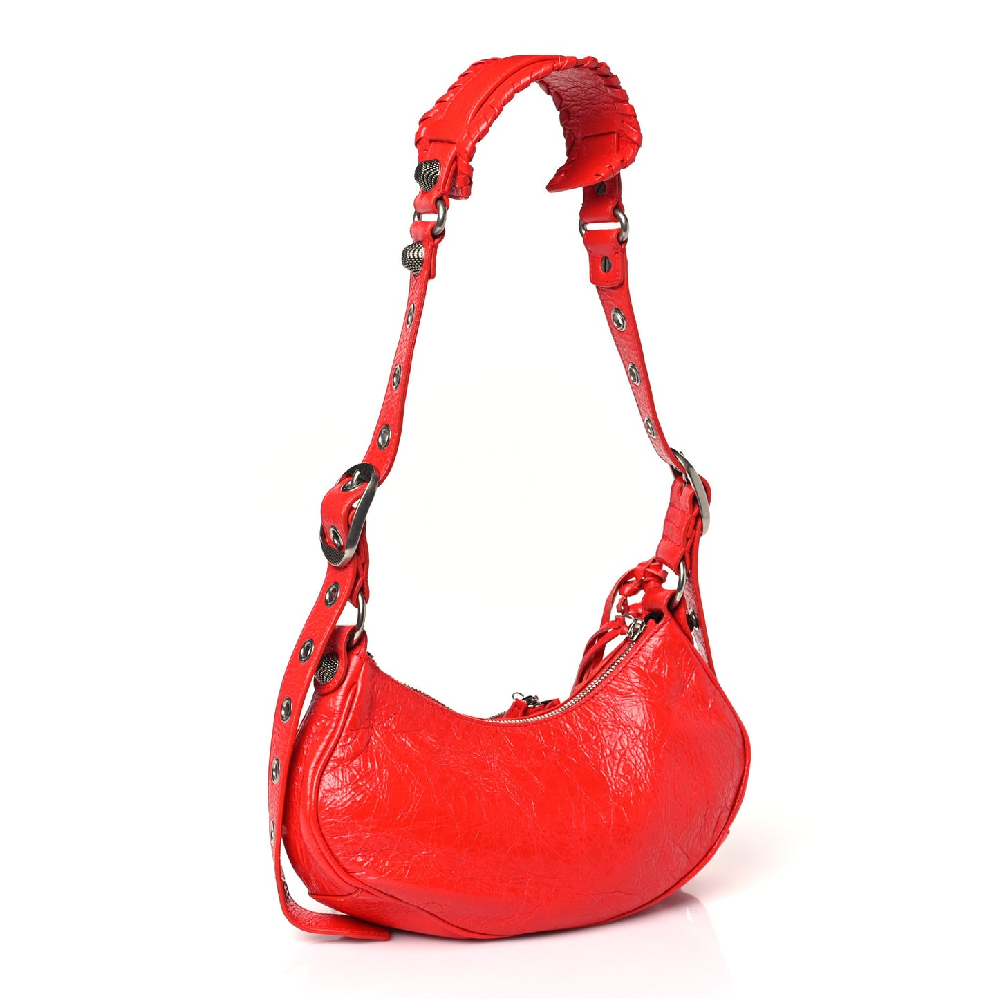 Agneau Arena Le Cagole Shoulder Bag XS Tomato Red
