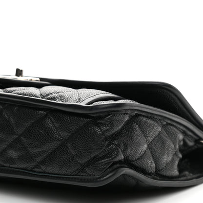 Chanel Caviar Quilted Large French Riviera Flap Black 9 of 12