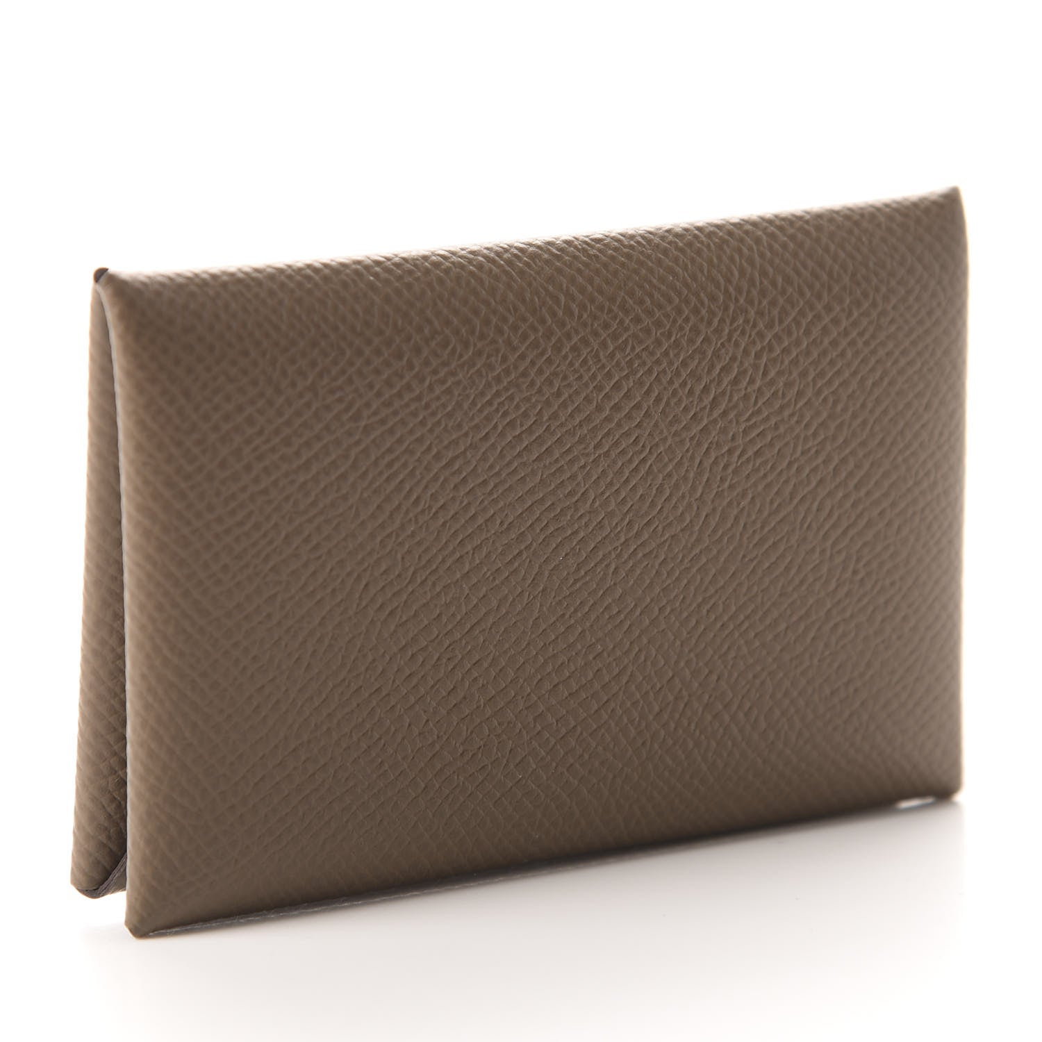 Hermes Epsom Calvi Card Case Etoupe 3 of 8