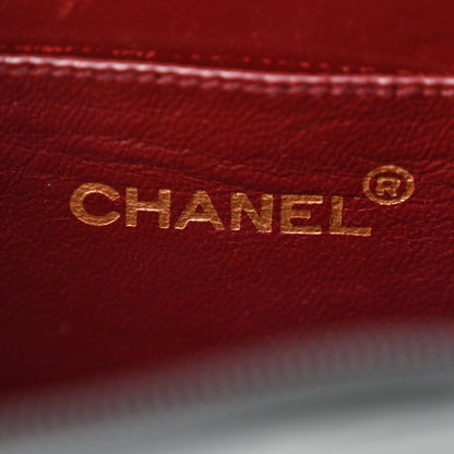 Chanel Lambskin Quilted Small Half Moon Clutch Black 6 of 14