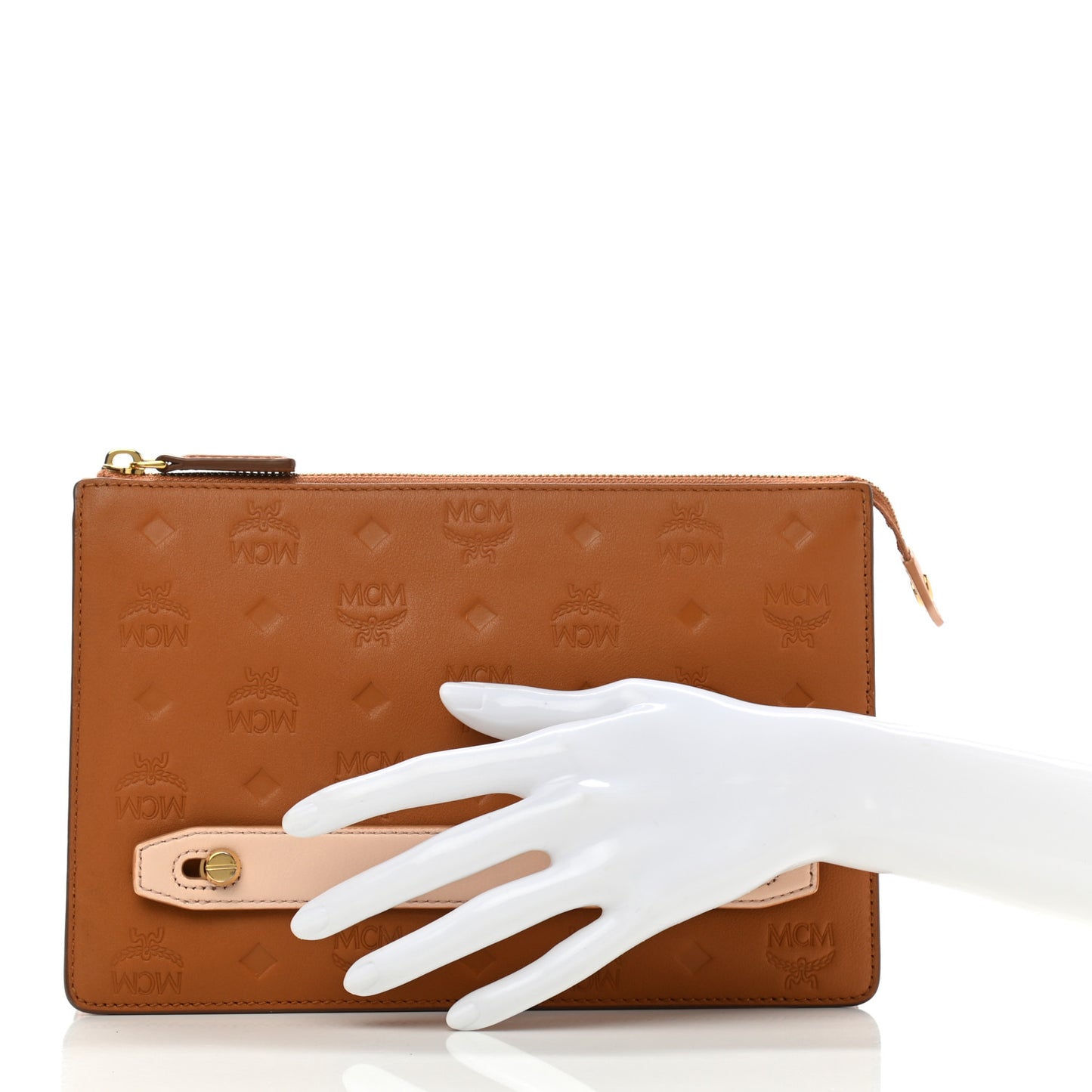 Calfskin Ottomar Monogram Small Tivitat Document Holder Cognac