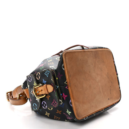 Louis Vuitton Monogram Multicolor Petit Noe Black 4 of 13