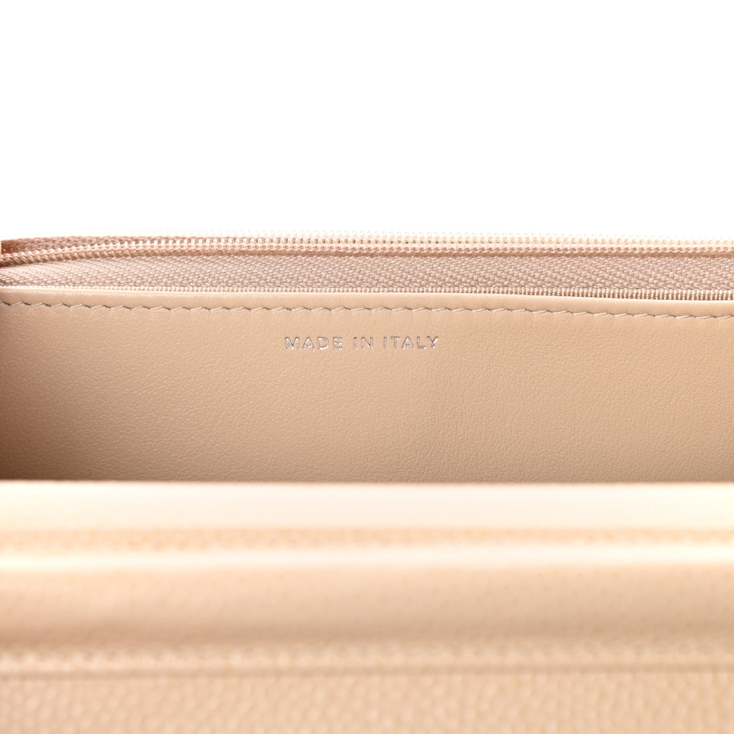 Chanel Caviar Quilted Wallet On Chain WOC Beige 7 of 11