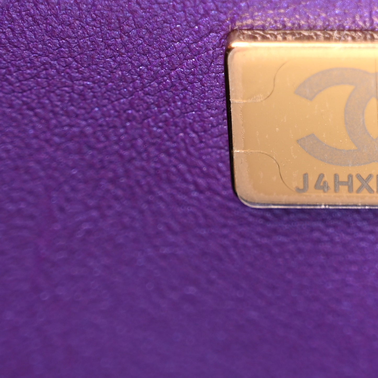 Mirror Calfskin Metallic Calfskin Quilted Hollywood Boulevard Mini Flap With Star Coin Purse Purple