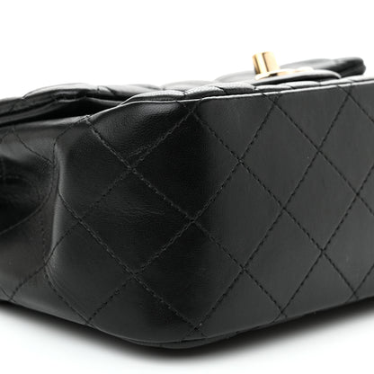 Chanel Lambskin Quilted Mini Square Flap Black 9 of 11