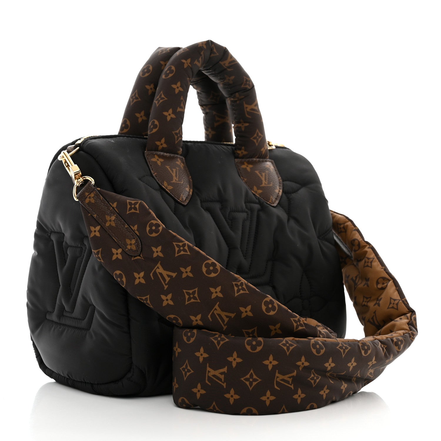 Louis Vuitton Econyl Mini Monogram Pillow Speedy Bandouliere 25 Black 3 of 9