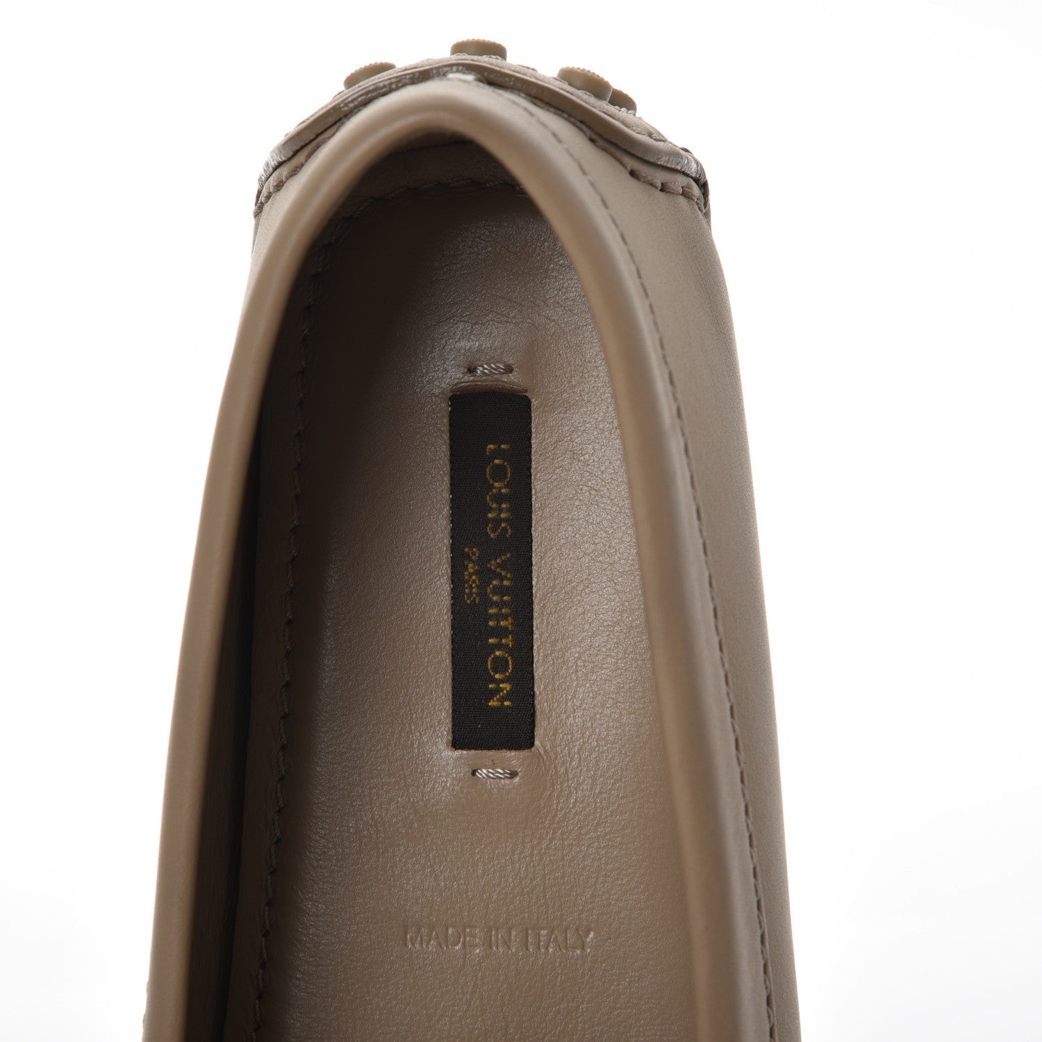 Louis Vuitton Calfskin Oxford Loafers 36 Beige White 5 of 8