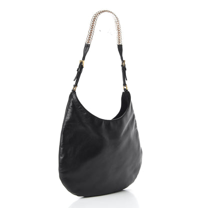 Prada Nappa Chain Hobo Black 3 of 12