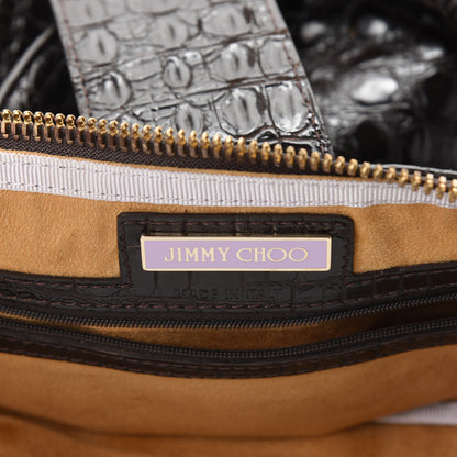 Jimmy Choo Calfskin Crocodile Embossed Bag 6 of 11
