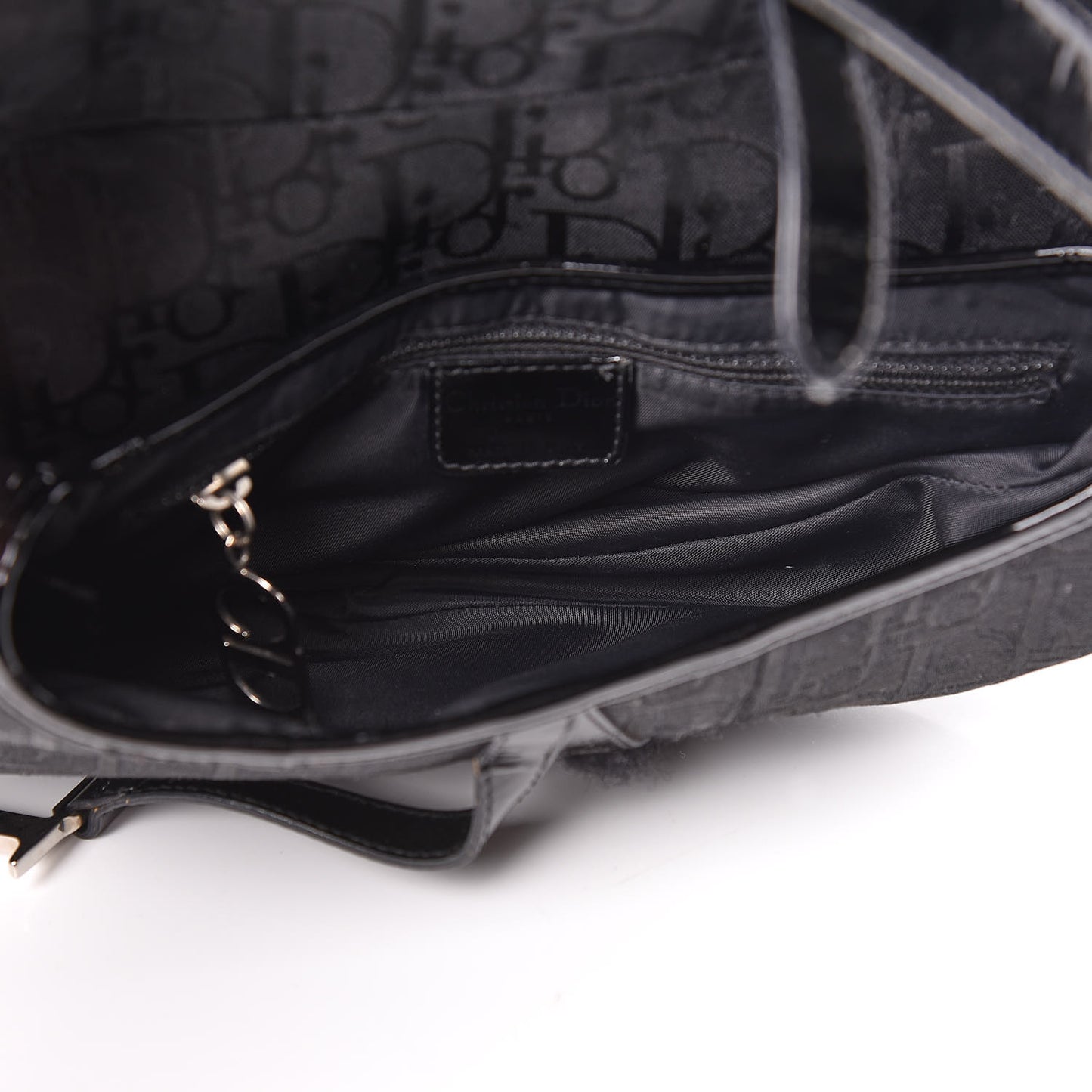 Monogram Saddle Bag Black