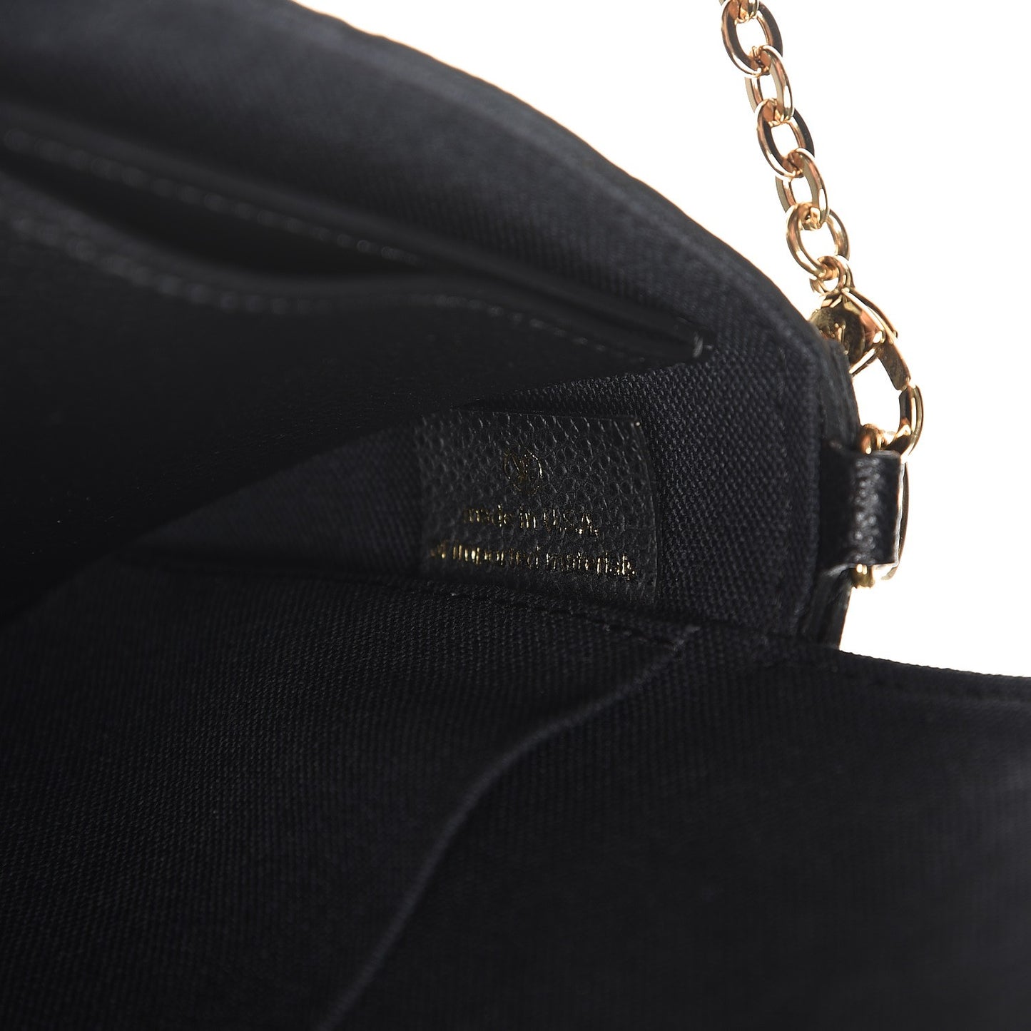 Empreinte Pochette Felicie Chain Wallet Black