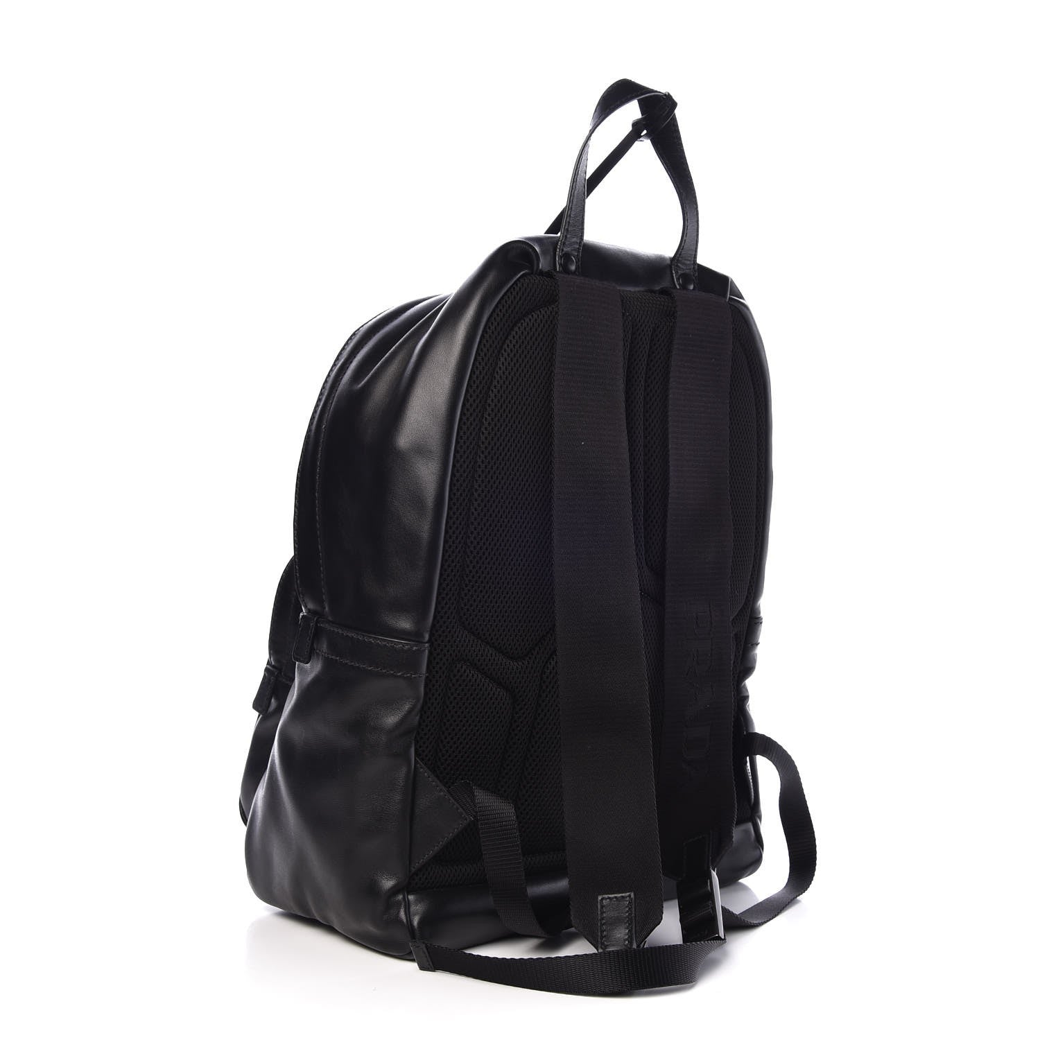 Prada Soft Calfskin Day Backpack Black 3 of 7