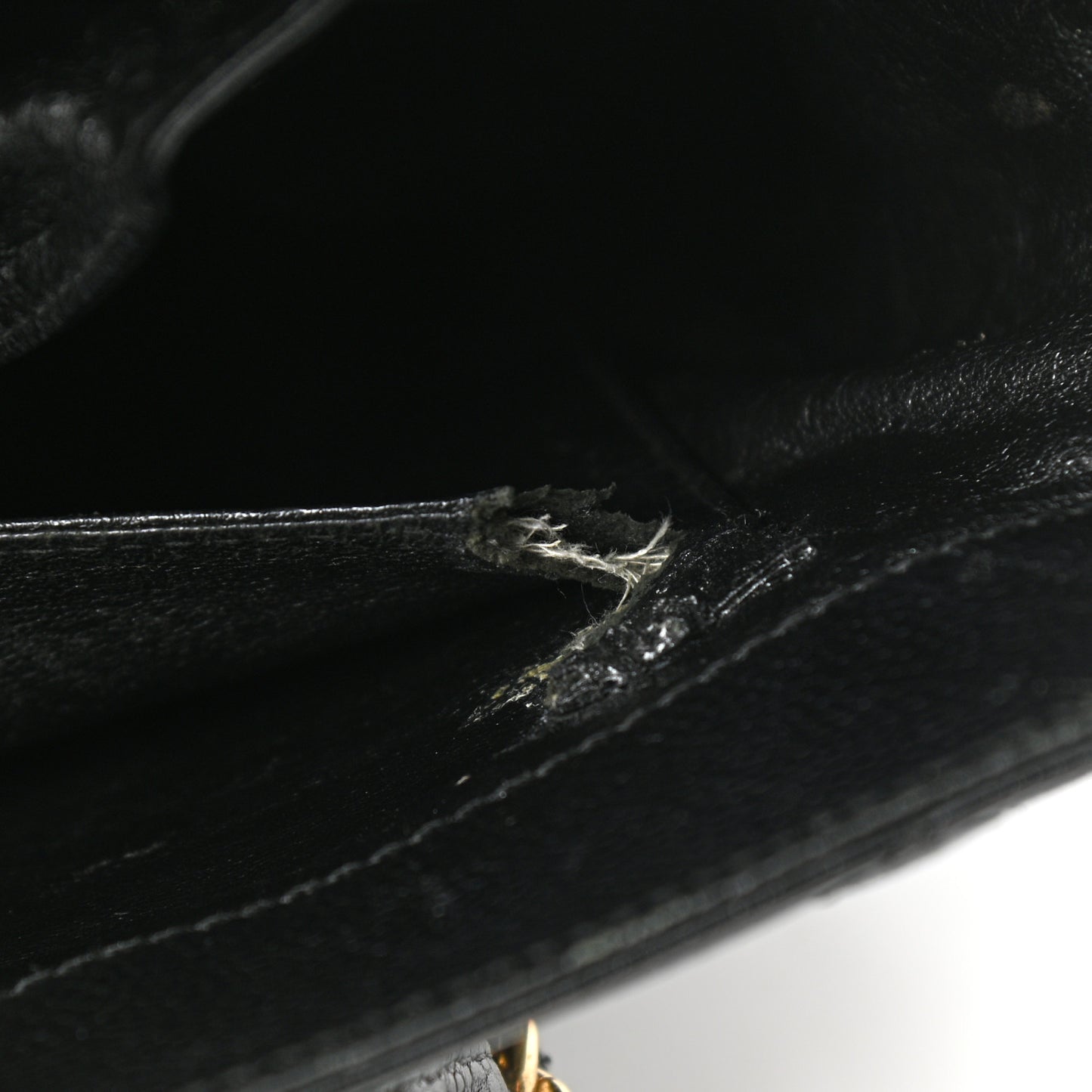 Caviar Quilted Shopping Tote Black