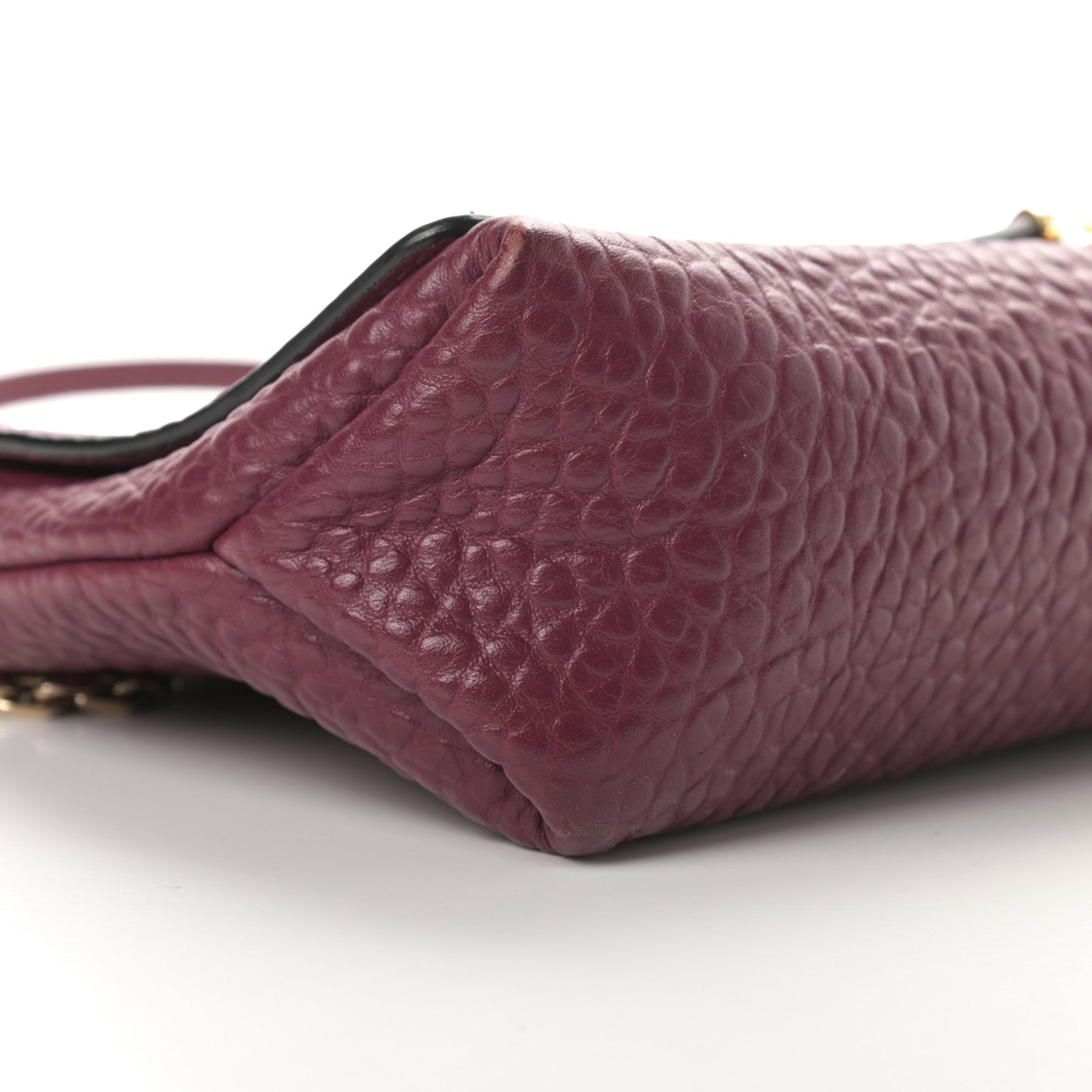 Burberry Signature Grain Medium Mildenhall Crossbody Bag Dark Plum 10 of 12