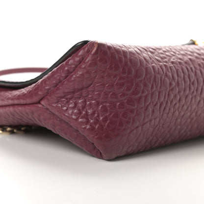 Burberry Signature Grain Medium Mildenhall Crossbody Bag Dark Plum 10 of 12